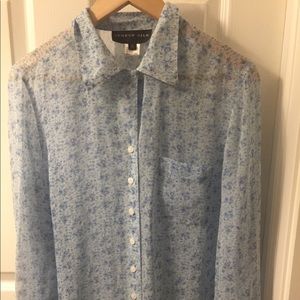 August Silk Sheer Floral Top